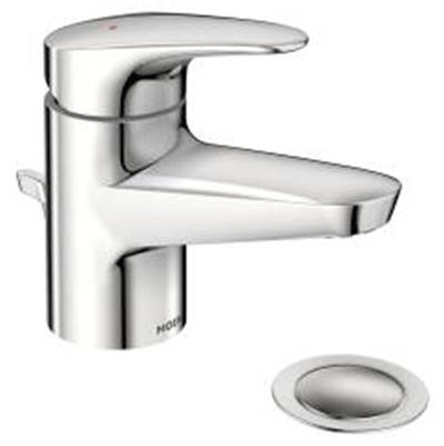 Moen Commercial Single Hole Bathroom Faucet - One Handle - 1.2 GPM in Chrome