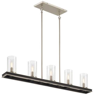 Minka-Lavery Cole's Crossing 5-Light Island in Coal Brushed Nickel
