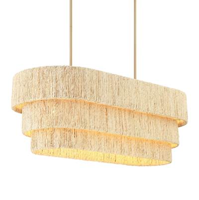 Minka-Lavery Caviana 5-Light Island in Signature Brass