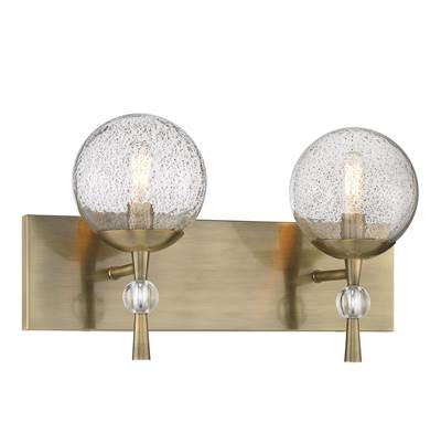 Minka-Lavery Populuxe 2-Light Vanity Light in Oxidized Aged Brass