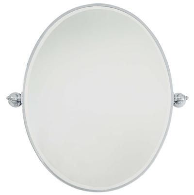 Minka-Lavery Large Oval Mirror - Beveled in Chrome