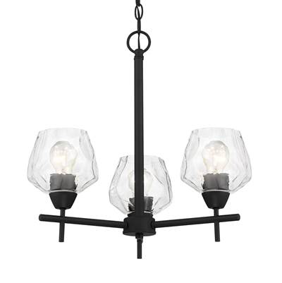 Minka-Lavery Camrin 3-Light Chandelier in Coal
