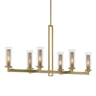 Minka-Lavery Emmerham 6-Light Island in Soft Brass
