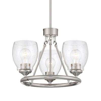 Minka-Lavery Winsley 3-Light Chandelier in Brushed Nickel