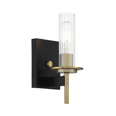 Minka-Lavery Baldwin Park 1-Light Bath Vanity in Coal Soft Brass