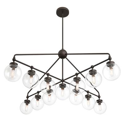 Minka-Lavery 13-Light Chandelier in Dark Bronze