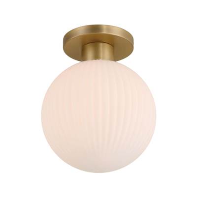 Minka-Lavery 1-Light Flush Mount in Legacy Brass