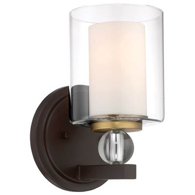 Minka-Lavery Studio 5 1-Light Bath Vanity in Painted Bronze Natural Brush