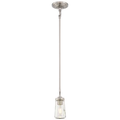 Minka-Lavery Poleis 1-Light Mini Pendant in Brushed Nickel