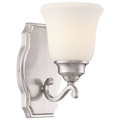 Minka-Lavery Savannah Row 1-Light Bath Vanity in Brushed Nickel