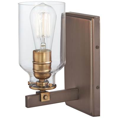 Minka-Lavery Morrow 1-Light Bath Vanity in Harvard Court Bronze Gold
