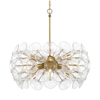 Minka-Lavery Winter 10-Light Chandelier in Soft Brass