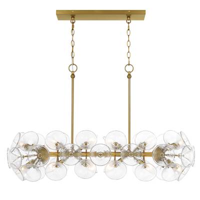 Minka-Lavery Winter 12-Light Island Pendant in Soft Brass