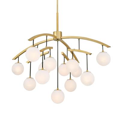 Minka-Lavery 13-Light Chandelier in Legacy Brass