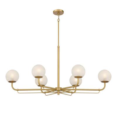 Minka-Lavery 6-Light Island Pendant in Legacy Brass