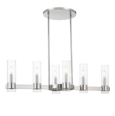 Minka-Lavery Vernon Place 6-Light Island Pendant in Chrome