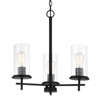 Minka-Lavery Haisley 3-Light Chandelier in Coal