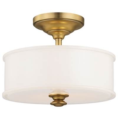 Minka-Lavery Harbour Point 2-Light Semi Flush in Liberty Gold