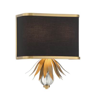 Minka-Lavery Caprio 2-Light Wall Lamp in Natural Brushed Brass