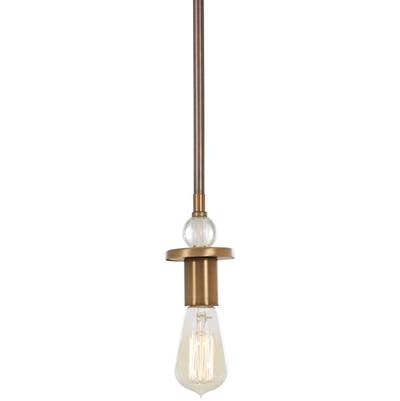 Minka-Lavery Safra 1-Light Mini Pendant in Harvard Court Bronze Natural