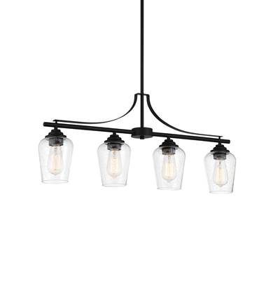 Minka-Lavery Shyloh 4-Light Island Pendant in Coal