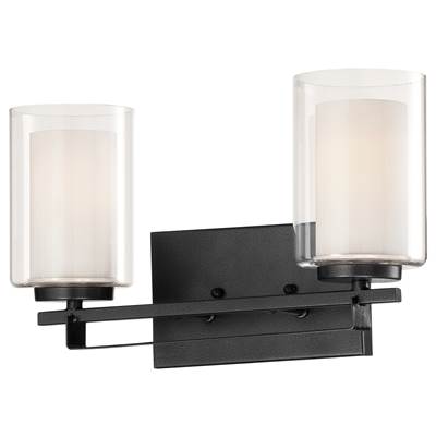 Minka-Lavery Parsons Studio 2-Light Vanity Light in Sand Coal