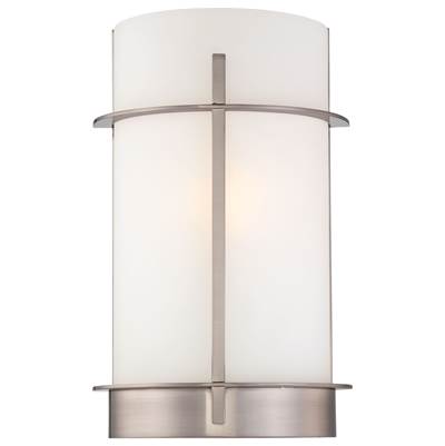 Minka-Lavery 1-Light Wall Sconce in Brushed Nickel