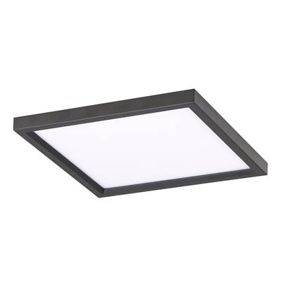 Minka-Lavery 15" Square LED Flush Mount Light in Coal