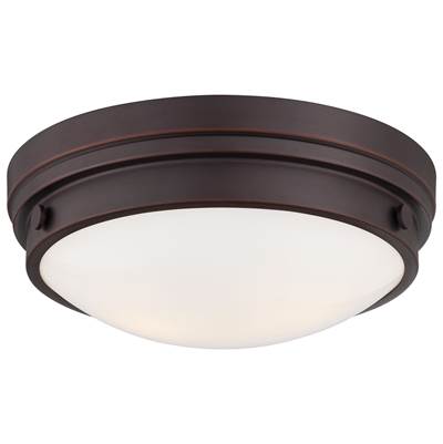 Minka-Lavery 2-Light Flush Mount in Lathan Bronze