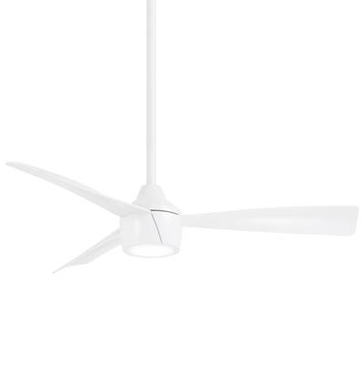 Minka Aire Skinnie 44" LED Ceiling Fan in Flat White