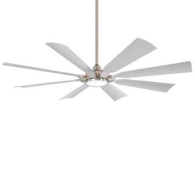 Minka Aire Future 65" LED Ceiling Fan in Brushed Nickel Wet