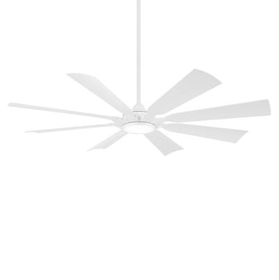 Minka Aire Future 65" LED Ceiling Fan in Flat White