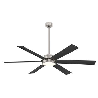 Minka Aire 65" LED Ceiling Fan in Brushed Nickel Wet Coal