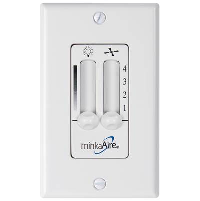 Minka Aire 4 Speed Wall Fan Control in White