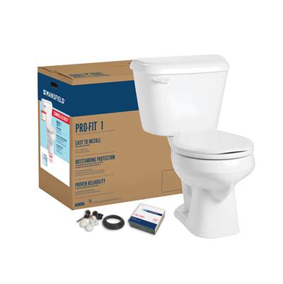 Mansfield Plumbing Pro-Fit 1 Round - 1.28 GPF in White