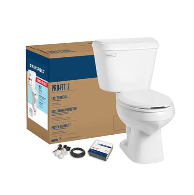 Mansfield Plumbing Pro-Fit 2 Elongated - 1.28 GPF in White