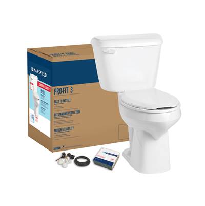 Mansfield Plumbing Pro-Fit 3 Elongated - 1.28 GPF - SmartHeight in White