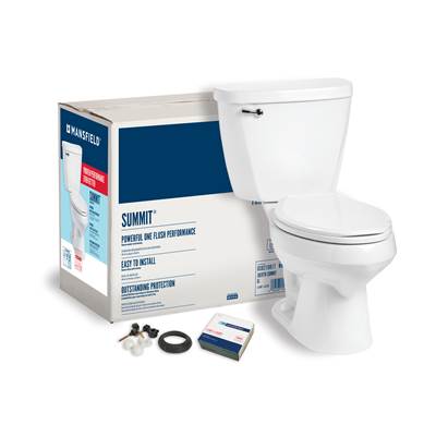 Mansfield Plumbing Summit Elongated - 1.6 GPF in White