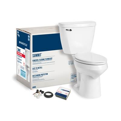 Mansfield Plumbing Summit Elongated - 1.6 GPF - SmartHeight in White