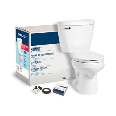 Mansfield Plumbing Summit Round - 1.28 GPF in White