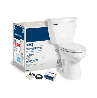 Mansfield Plumbing Summit Elongated - 1.28 GPF - SmartHeight in White