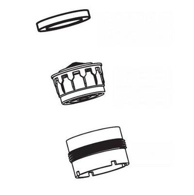 FRA MALE THRD 2.2GPM ASCR HARC CHR - Chrome