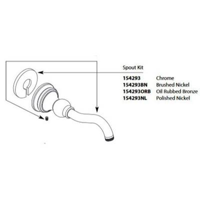 Moen WEYMOUTH WLMT LAV SPT KIT - Brushed Nickel