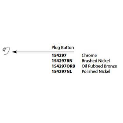 Moen TRAD SLIDE BAR END CAP BN - Brushed Nickel