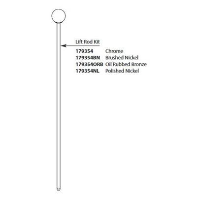 Moen LIFT ROD KIT CHR - Chrome