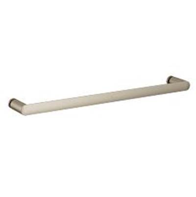 Contemporary Round Glass Install 18'' Towel Bar, Bn