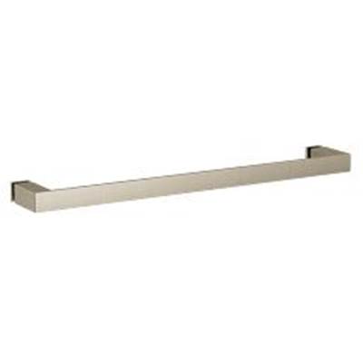 Contemporary Square Glass Install 18'' Towel Bar, Bn
