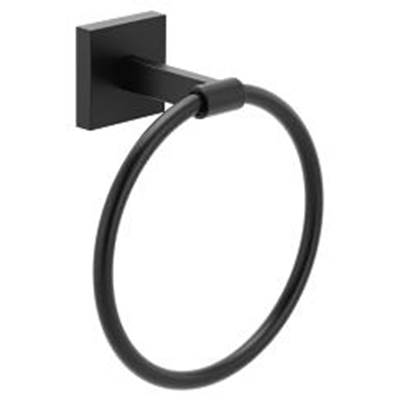 Moen Triva Towel Ring Bl - Matte Black