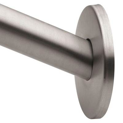 Brushed Nickel 5' Curved Shower Rod