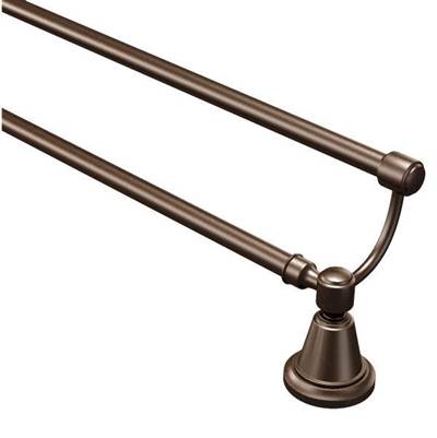 Moen Oil Rubbed Bronze 24'' Double Towel Bar